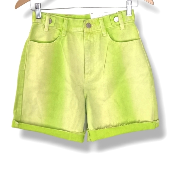 NWT BDG Longline Carpenter Denim Short — Green Wash Size 24 - Picture 7 of 13